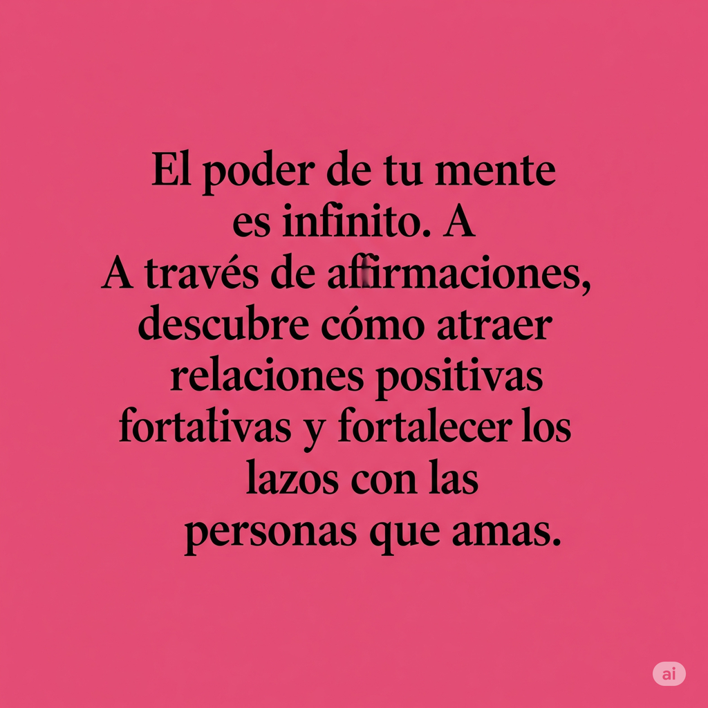 Afirma Tu Mente. Conexión y Relaciones: Afirmaciones diarias sobre amor, protección, agradecimiento y empoderamiento. Guía de autoayuda esotérica de 160 páginas.