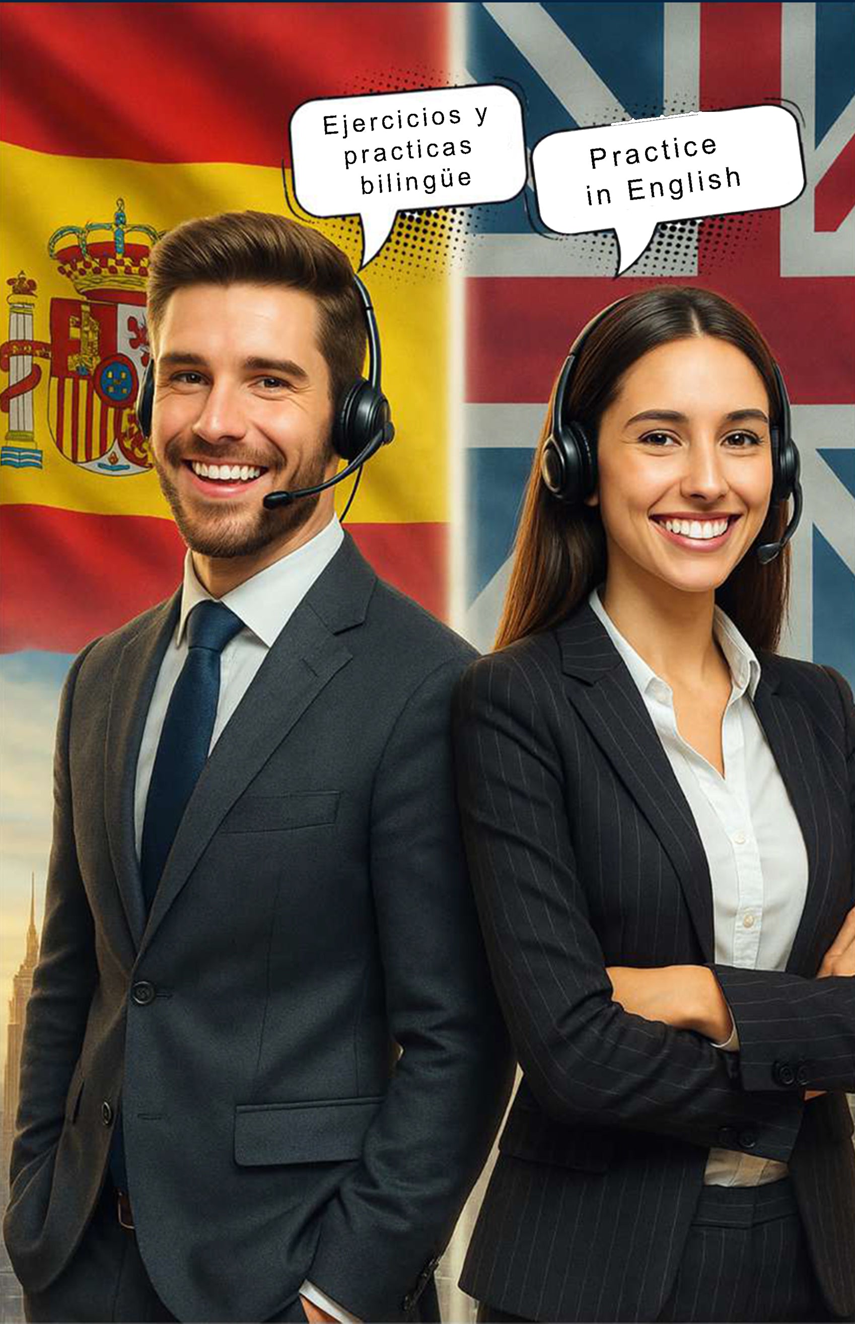 Manual atención al cliente: Cómo transformar clientes difíciles. Libro bilingüe (español-inglés) con ejercicios y vocabulario para profesionales. 360 páginas.