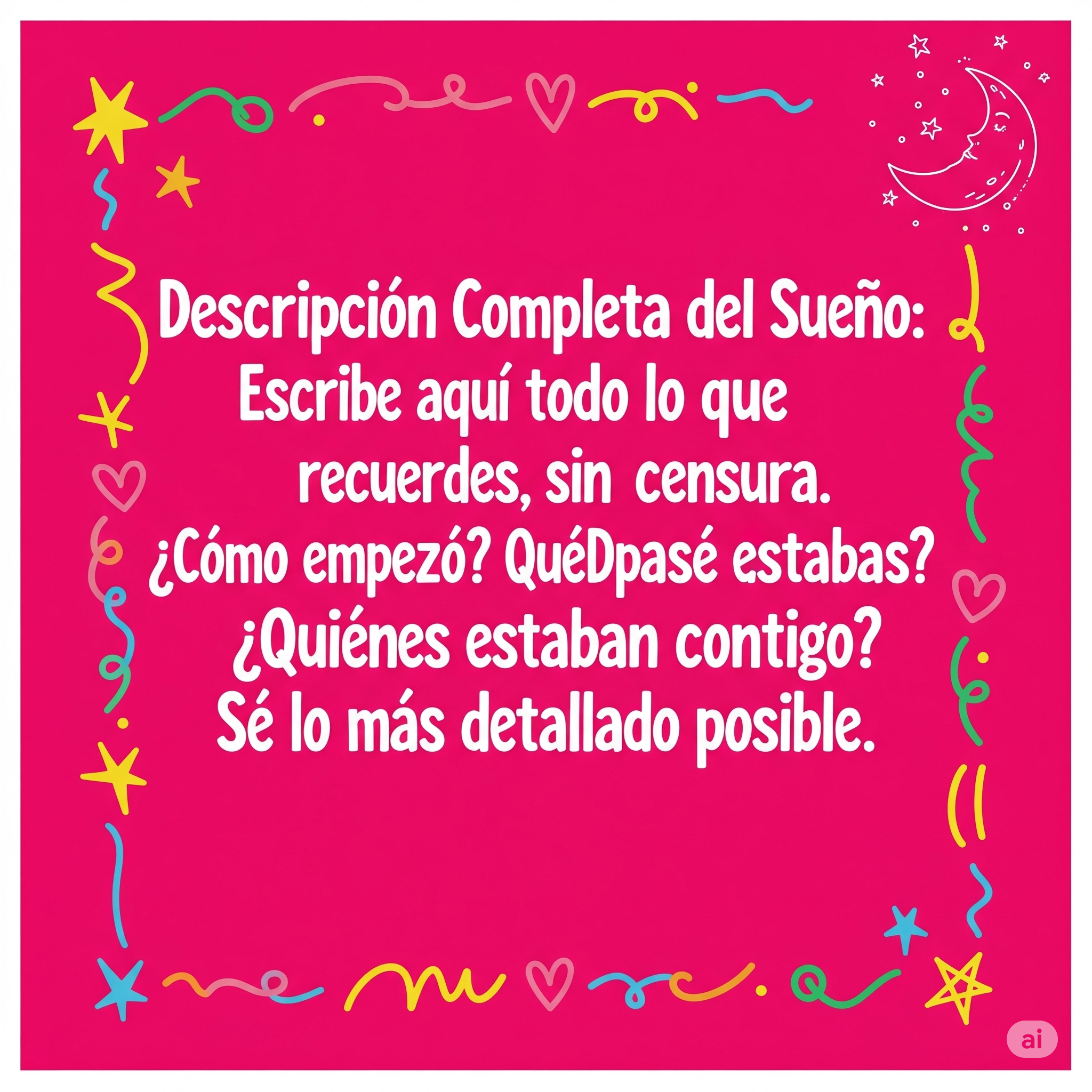 Oferta 3+1 GRATIS: Diarios de Mis Sueños Nocturnos