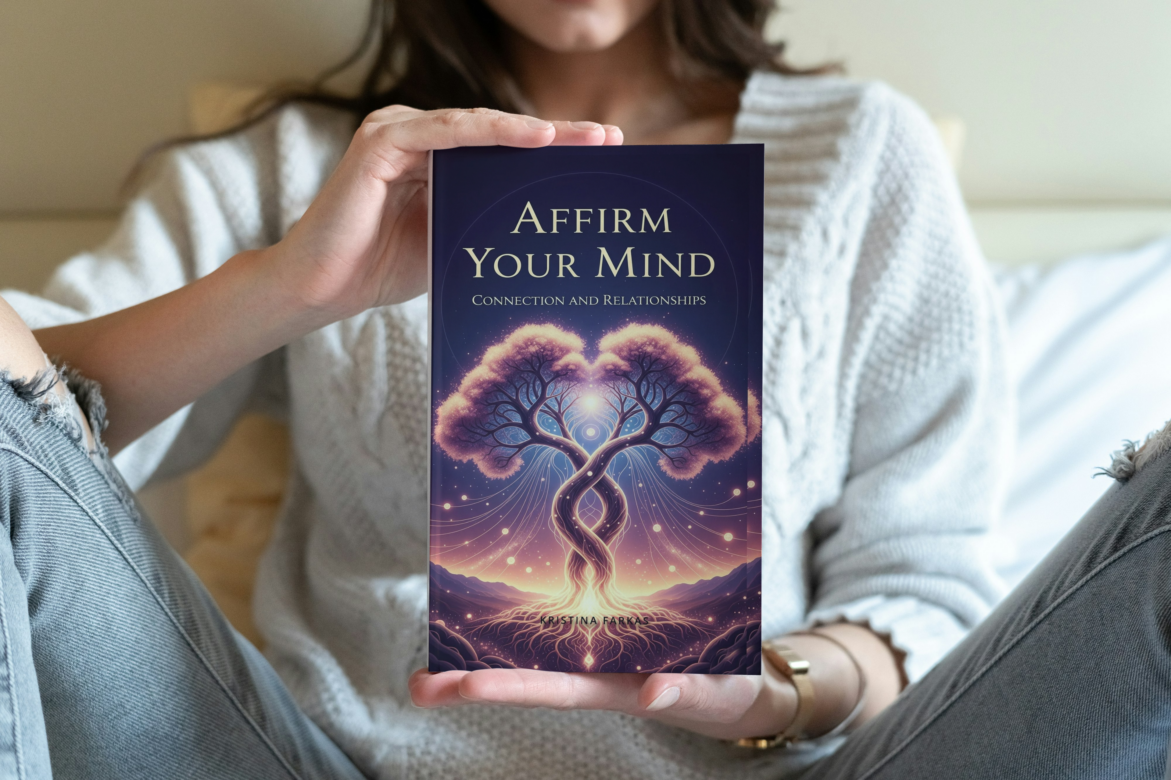 Affirm Your Mind. Connection and Relationships: Daily affirmations on love, gratitude, and empowerment. Personal growth guide in English, 160 pages.