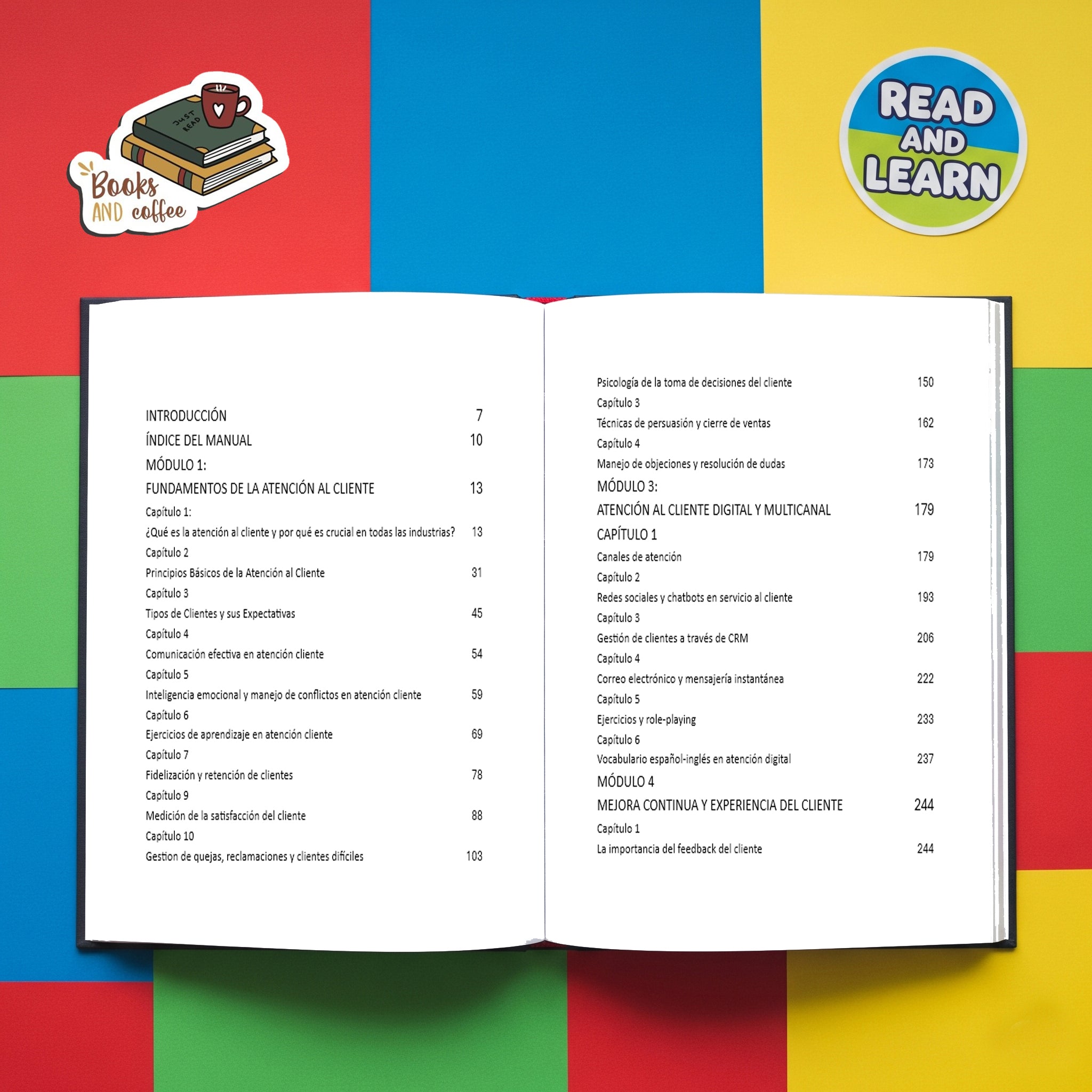 Manual atención al cliente: Cómo transformar clientes difíciles. Libro bilingüe (español-inglés) con ejercicios y vocabulario para profesionales. 360 páginas.