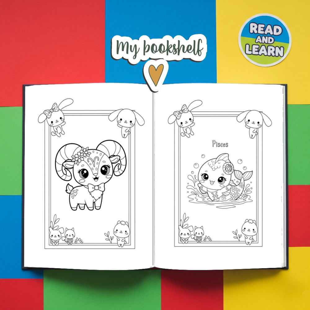 Aventuras estelares. Tu Horóscopo Mágico: Libro infantil de actividades y colorear con temática de horóscopo. Tapa blanda, 200 páginas.