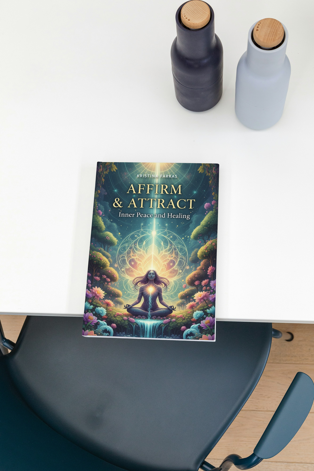 Affirm & Attract. Inner Peace and Healing: Affirmations for health, clarity, and meditation. Self-help guide in English focused on inner peace, 180 pages.