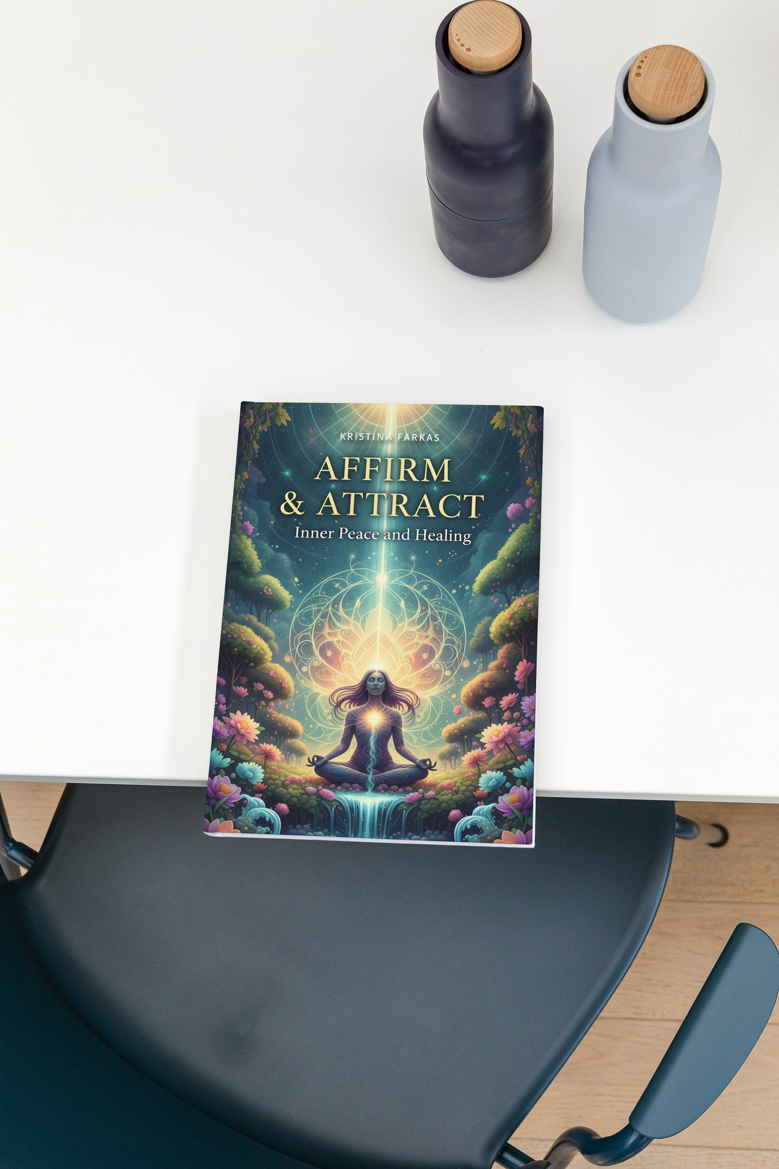 Affirm & Attract. Inner Peace and Healing: Affirmations for health, clarity, and meditation. Self-help guide in English focused on inner peace, 180 pages.