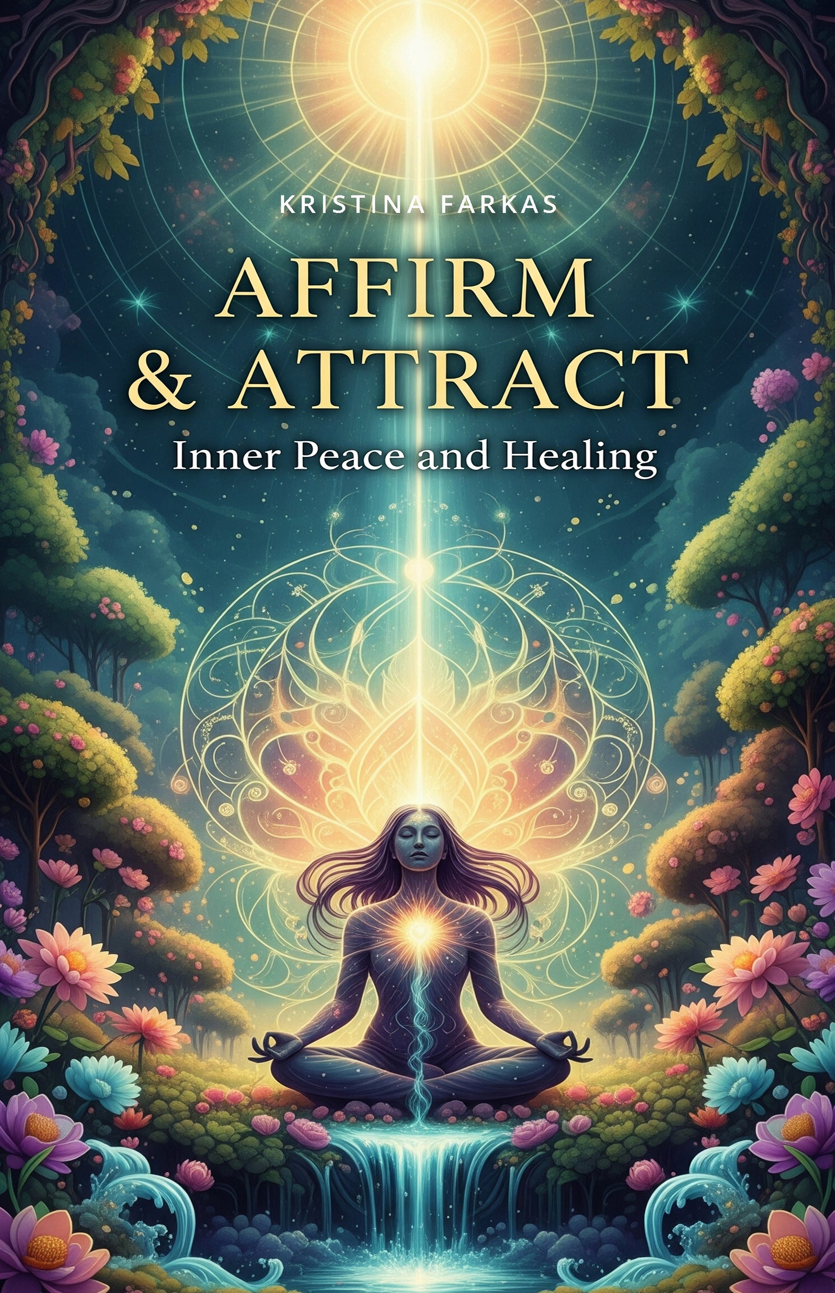 Affirm & Attract. Inner Peace and Healing: Affirmations for health, clarity, and meditation. Self-help guide in English focused on inner peace, 180 pages.